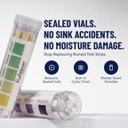 Restaurant Sanitizer Test Kit Combo, 2 x Vial of 100 Strips Each QR5 Quat Sanitizer 0-400PPM & Chlorine Test Strips 0-200PPM Testing Kit for Food Service, Bar & Restaurants Supplies by FryOilSaver Co.