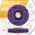 10 Pack Strip Discs Rust Remover Wheel Stripping Wheel for Angle Grinder Paint Strip Wheel Quick Abrasive Discs Rust, Oxidation, Paint Remover (4-1/2'' x 7/8'')