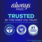 Always Maxi Overnight Pads with Wings for Women, Size 4, Overnight Absorbency, Unscented, 84 Count (3 Packs of 28)