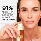 L'Oreal Paris Age Perfect Serum Le Duo, Brightening, Firming and Anti-Aging Serum for Face with Collagen Peptide, Vitamin C and B3, 1 fl oz + Sample