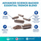 Tremanol Natural Aid Herbal Supplement – Includes Vitamin B2 & B12, Passionflower & Skullcap – 60 Caps (Pack of 3) – Made in USA