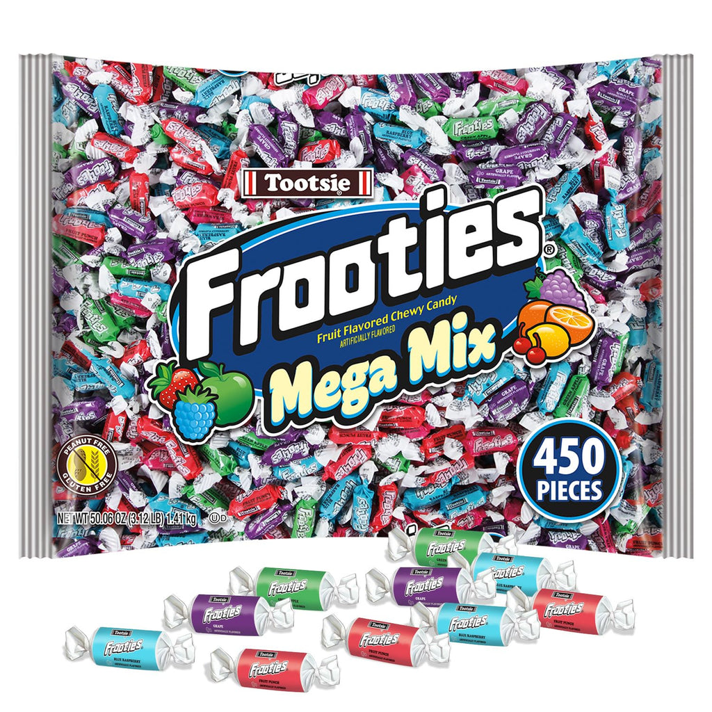 Frooties Mega Mix, Assorted Fruit Flavor Chewy Candy, 50.06oz (Pack of 1)