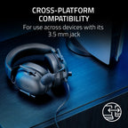 Razer BlackShark V2 X Wired PlayStation Gaming Headset, Black