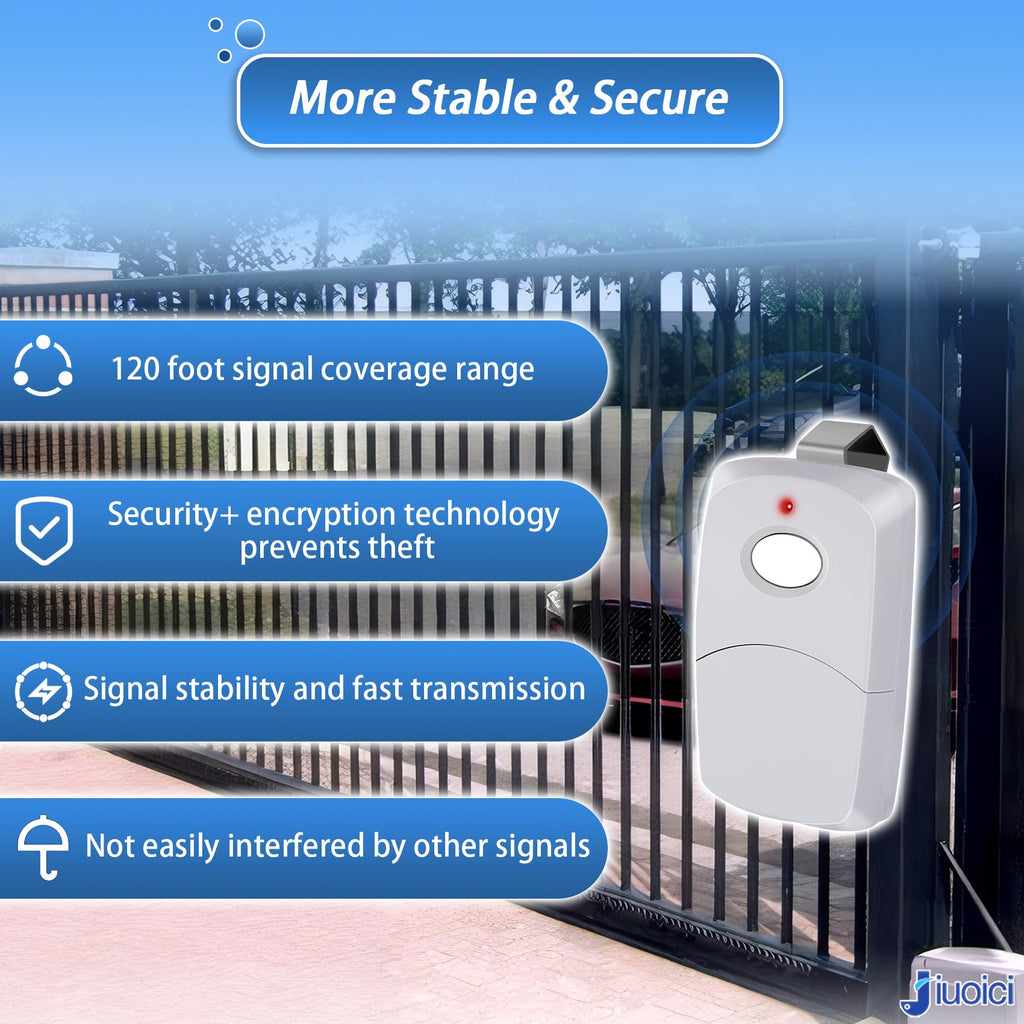 Upgraded 3089 Multicode Gate Opener Remote Control, Linear Garage Door Remote, 10 Digit/Dip Gate Remote 300MHZ, 308911 Gate Clicker, More Stable & Secure & Portable, Easy to Program, 2 Pack
