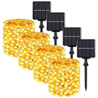 4-Pack Solar Fairy Lights Outdoor, Extra-long 288FT 800LED String Lights