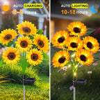 ostritec Sunflower Solar Lights Outdoor Decor, 6 Pack Solar Garden Decor Waterproof Solar Sunflower Outdoor Lights for Garden Patio,Flower Bed, Pathway, Gift for Women, Mom, Grandma (6 Pack)