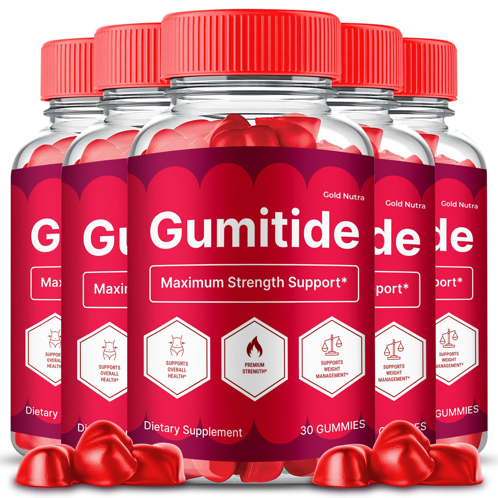 Gumitide Gummies, Gumi Tide Gummy, Official Advanced Formula for Men and Women, 5 Month Supply (5 Pack)
