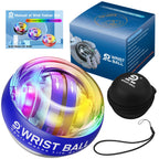 JIN BD Wrist Trainer Ball Auto-Start Strengthener Gyroscopic Forearm Exerciser Gyro for Strengthen Arms, Fingers, Bones and Muscles with LED Light���Blue