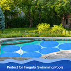 Wesiti 5 ft Solar Pool Cover for Heating - 16 Mil Solar Cover, Ground/Inground Pool Heater Blankets, Hot Tub & Spa Covers, Heating Accessory (6 Pcs)