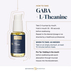 Quicksilver Scientific Liposomal GABA + L Theanine - Calm, Stress Response & Brain Support - Bioavailable GABA Supplement with L Theanine 100mg (1.7oz/50ml)