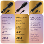 Manual Dual Voltage Blowout Hair Dryer Brush, Professional Hot Air Brush for European Travel 110V-120V/220V-240V, Black Gold Dryer and Volumizer for Women, 2.4 INCHES Oval Shape