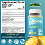 Sugar Free Magnesium Glycinate Gummies 400mg with Ashwagandha, B1, B3, Rhodiola Rosea & Saffron for Support Rest, Mood & Energy Calm Magnesium Gummies for Adults, Chewable Magnesium Supplement, 60Ct