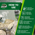 Sprayman Black Waterfall Foam Sealant - (2x12oz) Expanding Polyurethane Pond Foam Sealer, UV Resistant, Water Proof Spray for Landscape & Exterior, Straw Use, 2 Pack