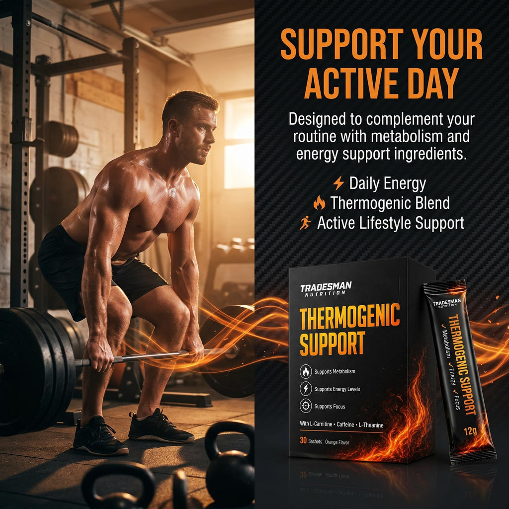 ONAISE Tradesman Nutrition Shred Thermogenic Support - Metabolism Support Formula for Energy & Focus, 30 Sachets(1 Pack)