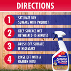 30 SECONDS Outdoor Mold & Mildew Stain Remover Spray | Ready To Use | 32 fl. oz. | 2 Pack