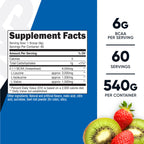 Nutricost BCAA Powder (Strawberry Kiwi) 60 Servings - Optimal 2:1:1 Ratio