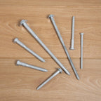 HROMIGRY 3/8" x 12" Lag Bolts (12 Pcs) Lag Screws for Wood, Hot Dip Galvanized, Hex Head with Washers