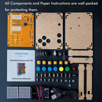 DIY Solder Project Game Kit with 5 Retro Classic Games for Electronic Soldering Practice and Learning, Comfortable Acrylic Case and Handheld Size, Ideal Gift for Family and Friends by VOGURTIME