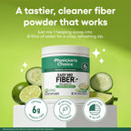 Physician's CHOICE Easy Mix Fiber for Digestive Health & Regularity - No Grit - Daily Prebiotic Soluble Fiber Powder Supplement for Women and Men - Cucumber Lime - 30 Servings