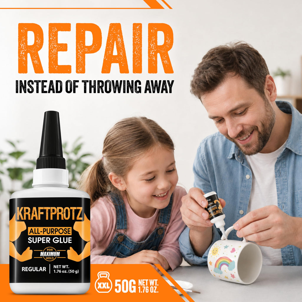 Super Glue All-Purpose Liquid 1.75 oz - Instant Adhesive Universal Repair