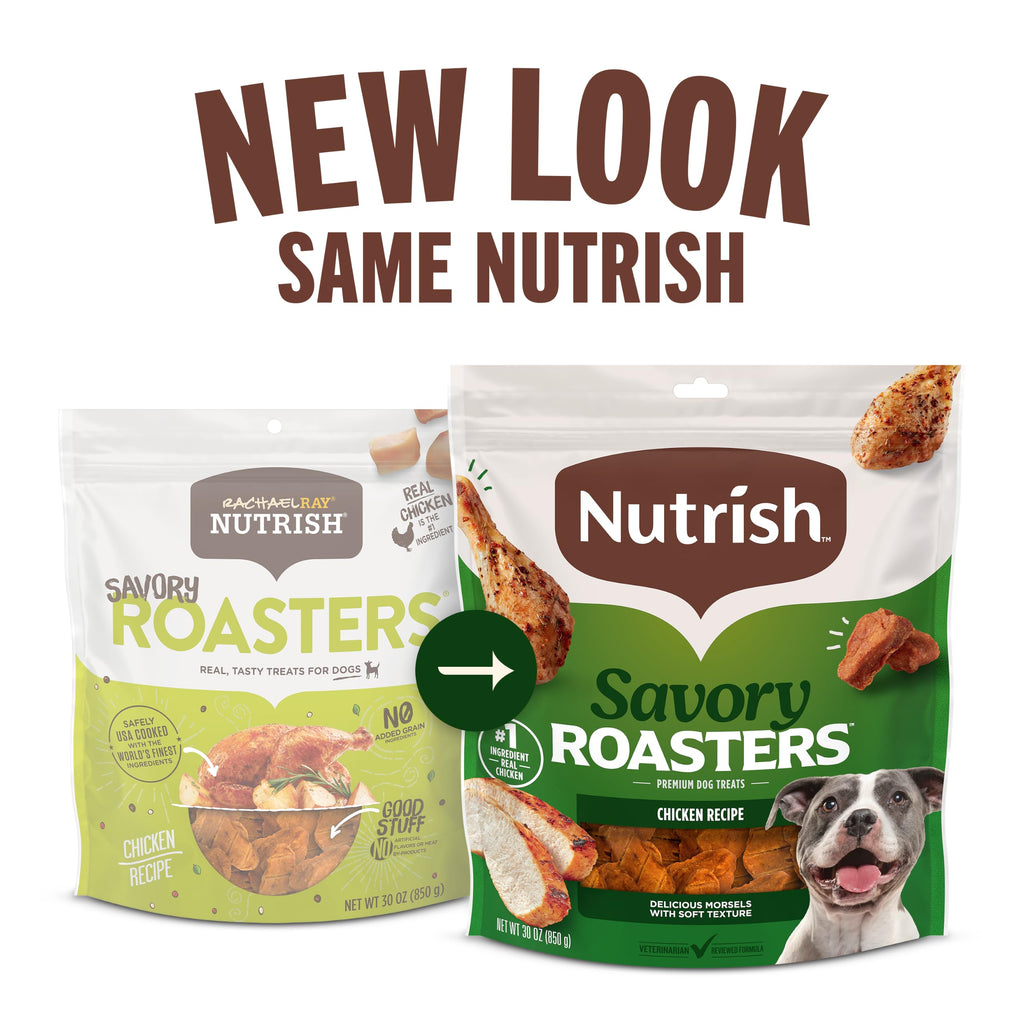 Nutrish Savory Roasters Dog Treats with Chicken, 30 oz. Pouch (Rachael Ray)