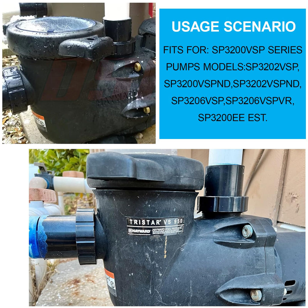 YWOOW SPX3200UNKIT Union Connection Kit for Hayward Tristar,Northstar, EcoStar Pumps, SwimClear Cartridge Filter & Universal H-Series Low Nox Heater (2-Pack)