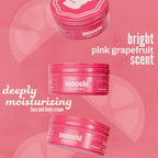 moochi Beef Tallow for Skin – Organic 100% Grass-Fed Whipped Balm with Pink Grapefruit Essence, Natural Moisturizer Cream for Nourishing Skin Hydration