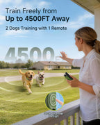 Dog Shock Collar - 4500FT Dog Training Collar with Remote for Dogs 10-120lb