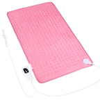 VANKADA Heating Pad Electric Heat Pad, Hot Heated Pad,Multiple Temp and Timer Settings,Suitable for Shoulders, Neck, arms, Abdomen, Back, Legs, etc. (Light Pink, 33"X17")