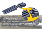 MaxxHaul 50709 Detachable Extendable Car Ramp Set, Portable Car Ramps With 3,250 lbs Maximum Weight Capacity Per Ramp 6,500 lbs Per Pair