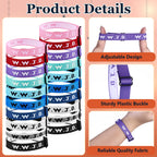 Haiabei 120 Pcs Webbing Bracelets What Would Jesus Do Bracelets Christian Gifts WWJD Braceletss Jesus You Christian Bracelet-s Bulk Adjustable Wristbands Colorful for Church Women Men Fundraisers