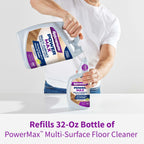 Rejuvenate PowerMax Multi-Surface Floor Cleaner, 128 Ounces, Breaks Down Dirt And Grime On Sealed Hardwood, Tile, Vinyl, Laminate To Deliver A Powerful, Deep Clean With Citrus And Cedarwood Scent