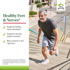 Terry Naturally Healthy Feet & Nerves - Herbal Supplement with Bioactive Vitamin B12 - Circulation & Nerve Health Support Supplement - Vegan Capsules with Boswellia Serrata - 120 Capsules