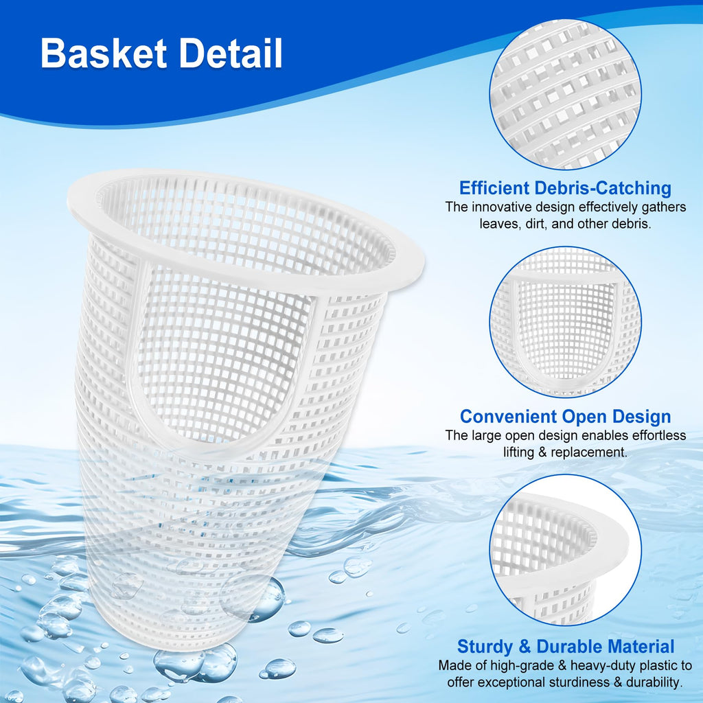 91110040 Pump Basket Replacement for Pen tair Whisperflo Intelliflo Pumps, Filter Basket Compatible with IntelliFlo VF VS+SVRS I1 Variable Speed Pump, WhisperFlo Pump Skimmer, Replace 070387, 2 Pack
