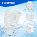 91110040 Pump Basket Replacement for Pen tair Whisperflo Intelliflo Pumps, Filter Basket Compatible with IntelliFlo VF VS+SVRS I1 Variable Speed Pump, WhisperFlo Pump Skimmer, Replace 070387, 2 Pack