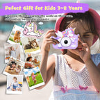 Unicorn Toys Camera for Kids Girls Age 3-8, Purple