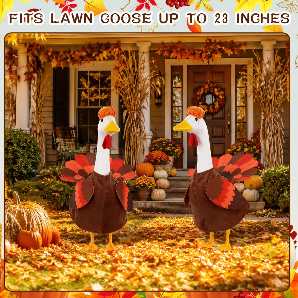 Thanksgiving Goose Outfit Turkey Goose Costume for Outdoor Garden Decor