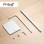 pickpiff Adjustable Purse Display Stands - White Tabletop Display Holder for Handbags, Wreaths and Banners, for Home Closets, Retail Displays and Vendor Booths (2-Pack)