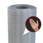 Sanzeus Hardware Cloth, 1/4 Inch 48in x 100ft 23 Gauge, Double-Layer Hot-Dip Galvanizing After Welding, Chicken Wire Fence Wire Mesh Poultry Netting Garden Fence Tree Guard Rolls