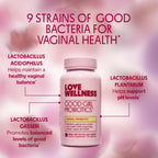 Love Wellness Good Girl Probiotics | Women’s Vaginal Health & pH Balance Supplement | 9-Strain Probiotic for Urinary Tract, Yeast, Odor & Immune Support | Gluten-Free (30-Day Supply)