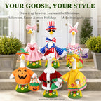 Hofriyo 23 Inch Large Porch Goose Statue - PE Plastic Outdoor Goose Decor for Lawn, Yard, & Garden Decoration, Unique Housewarming Birthday Graduation Gifts for Women Mom Grandma