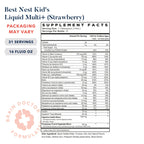 Best Nest Liquid Multivitamins for Kids, Methylfolate, Methylated Vitamins, Whole Food Blend Vitamin, Vegan, Gluten Free, Non-GMO, Strawberry Flavor, 16 oz