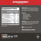 MTN OPS Multi‑V STM On‑the‑Go Daily Multivitamin for Men, Women & Kids – Straight‑to‑Mouth Vitamin C D3 B Zinc Packs – Gluten Free, Natural Flavors, 30 Servings