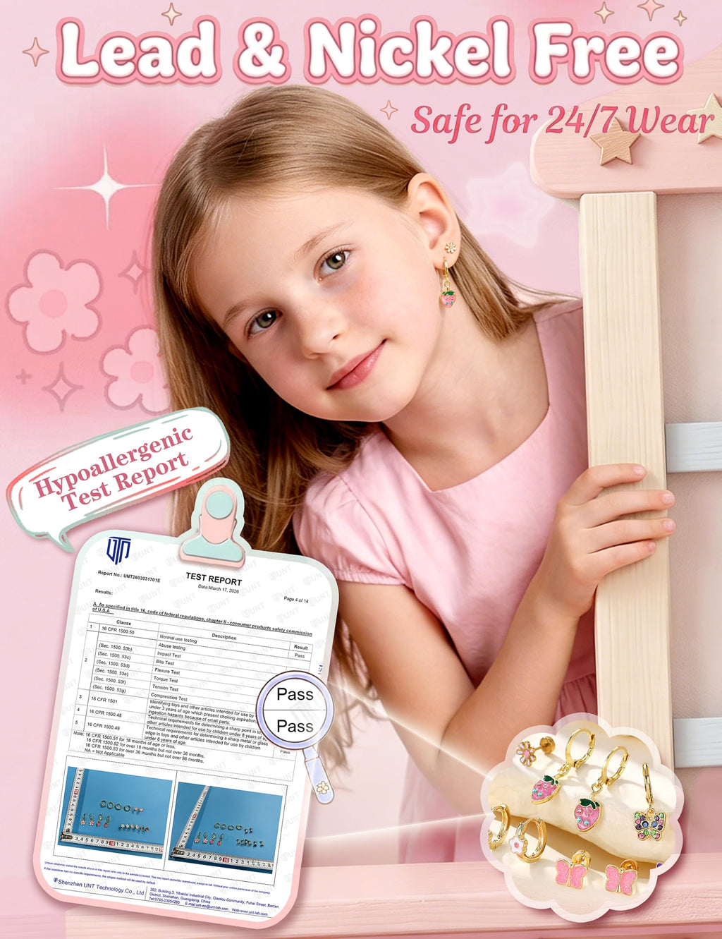 YADOCA 11 Pairs Hypoallergenic Earrings for Girls Women Kids Toddler Hoop