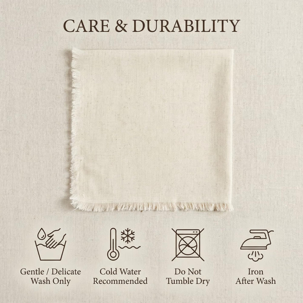 Accent Home Natural Linen Cloth Napkins, Set of 12, 18x18 Inches