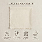 Accent Home Natural Linen Cloth Napkins, Set of 12, 18x18 Inches