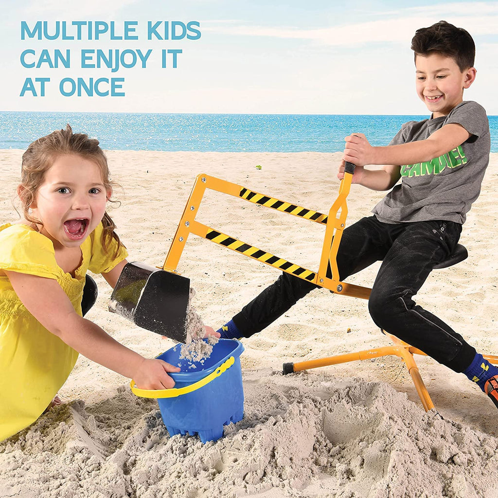stargo - Steel Kids Excavator Ride on Toy Sand Digger for Kids rotates 360