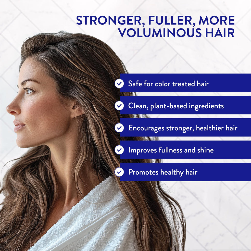 Routine Wellness Shampoo & Conditioner Set - Strengthening & Volumizing for Thinning Hair - Promotes Full, Voluminous, Healthy Hair - Coconut & Vanilla (Pack of 2)