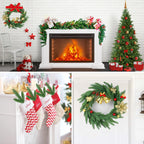 Hananona Artificial Pine Branches, 50 Pcs Christmas Greenery Stems