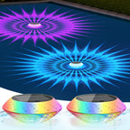 2026 Upgrade Solar Powered Floating Pool Lights(2 Pack), 1800mAh Pool Lights That Float with Remote, 42 Lighting, Timer Function, IP68 Waterproof for Inground/Above Ground Pool, Pool Party, Bathtub